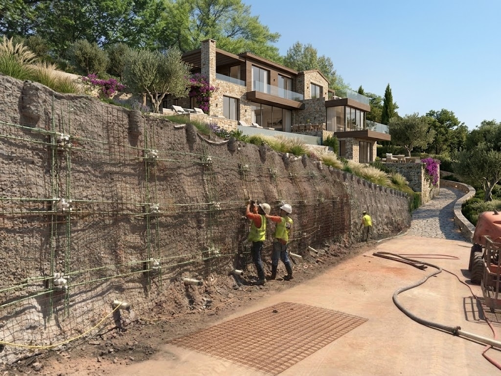 Pregagem de solo (soil nailing) — reforço de talude de escavação